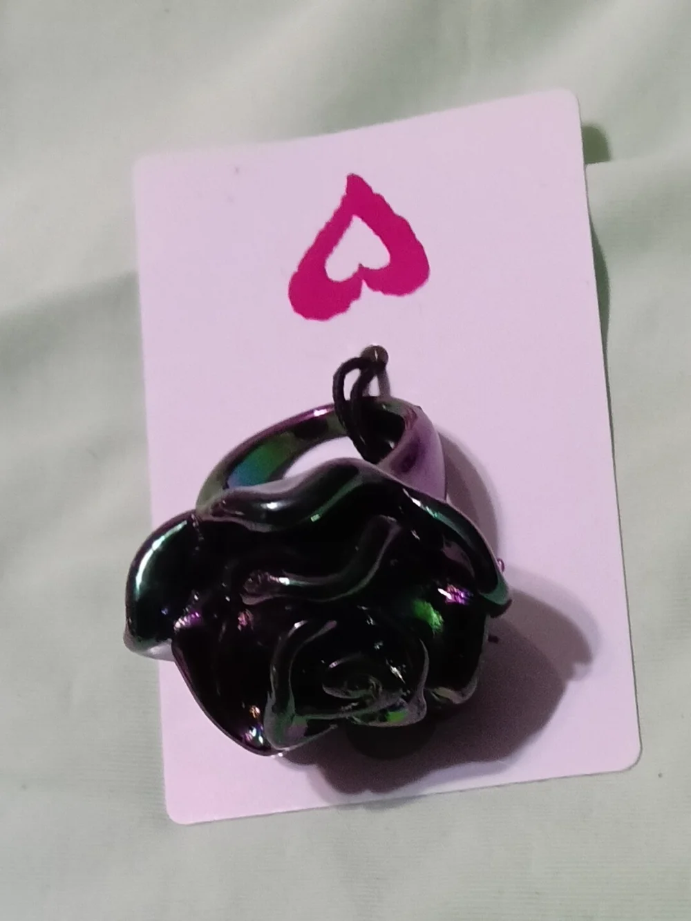 I Luv You stylish iridescent